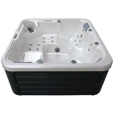Banheira de hidromassagem rectangular com 1pc luz subaquática e 1pc bomba de circulação