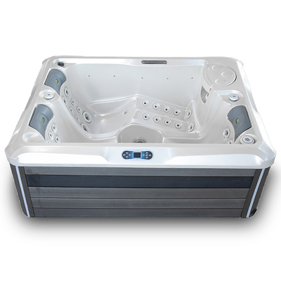 Banheiras de hidromassagem exteriores da banheira dos termas da massagem de Pearl White para 3 pessoas